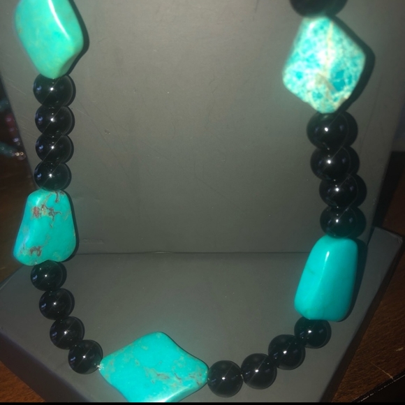 Jay King Jewelry - -FINAL-Jay King Stunning Black / turquoise  necklace-Final